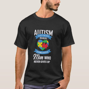 Camiseta Autismo Vem Com Um Pai Que Nunca Desiste