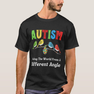 Camiseta Autismo Vendo O Mundo De Um Ângulo Diferente Corta