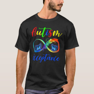 Camiseta Autismo Vermelho Em Vez De Infinidade Borboleta De