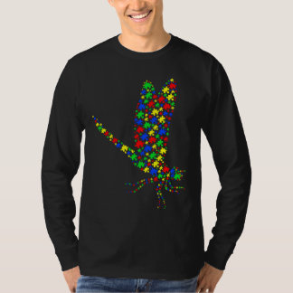 Camiseta Autista Dragonfly Quebra-cabeça animal Suporta Aut