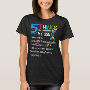 Camiseta Autista Filho Autismo Sensibilização Apoio à Mãe P