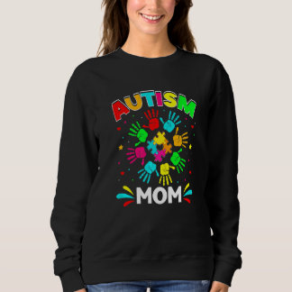 Camiseta Autista Mãe Quebra-cabeça Suporta Awarenes Familia