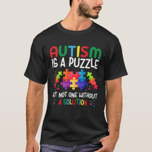 Camiseta Autista O autismo é um puzzle Conscientização do