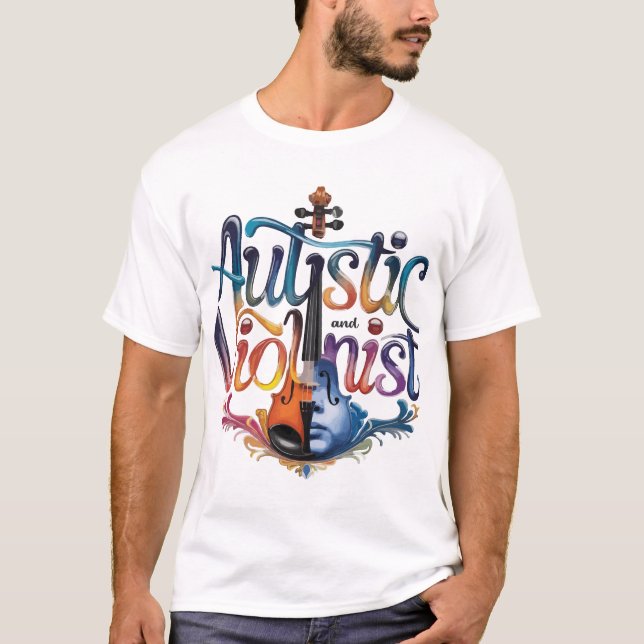 Camiseta autistic and violinist (Frente)