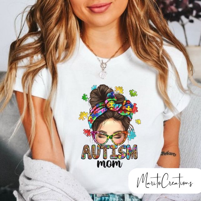 Camiseta Autistic mum t-shirt, gifts for mum (Criador carregado)