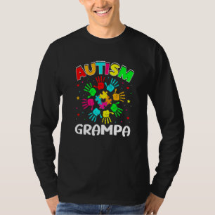 Camiseta Autitic Grampa Quebra-cabeça de Suporte à Família