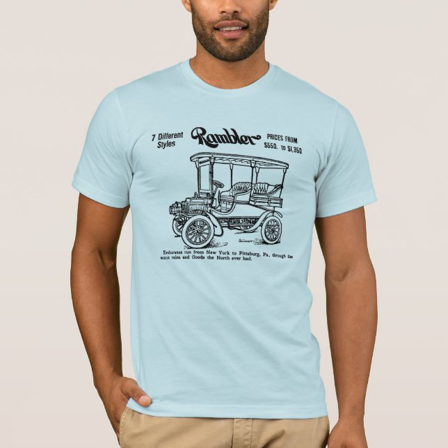 Camiseta Auto anúncio 1904 do passeador (Frente)