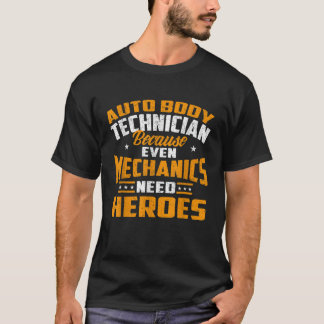 Camiseta Auto Body Technician Heroes Automotive Car Customi