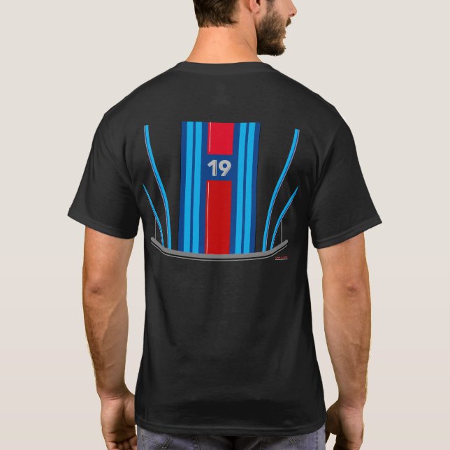 Camiseta Auto competência Le Mans da resistência clássica (Verso)