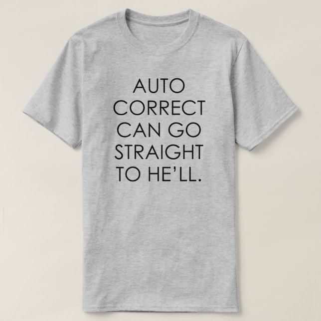 CAMISETA AUTO CORRETO PODE IR HETERO PARA ELE (Frente do Design)