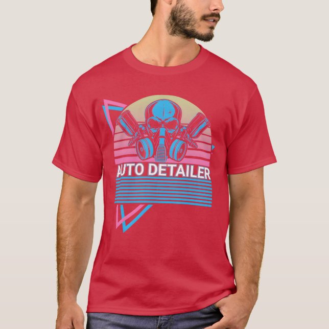 Camiseta Auto Detailer Car Detailer Auto Detailing Retro gi (Frente)