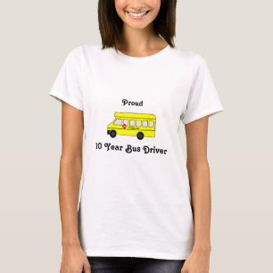 Camiseta Auto escolar amarelo com sinal da parada