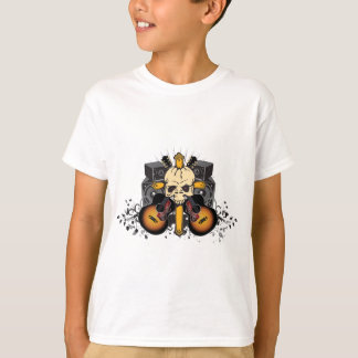 Camiseta Auto-falante das guitarra do crânio