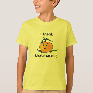 Camiseta Auto-falante do mandarino chinês do divertimento