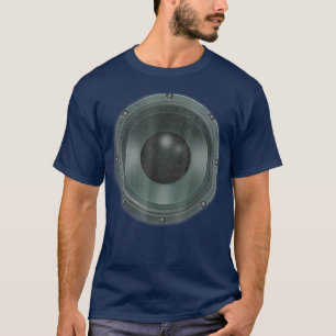 Camiseta Auto-falante Woofer Bass para músicos DJ