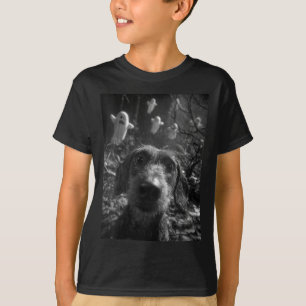 Camiseta Auto-retrato de Dachshund Feminino com Fantasmas F