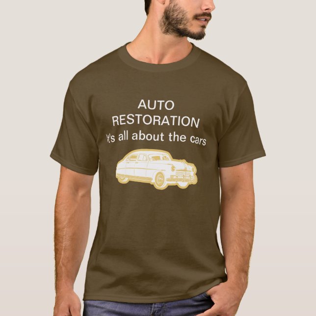 Camiseta Auto Tshirt da restauração (Frente)