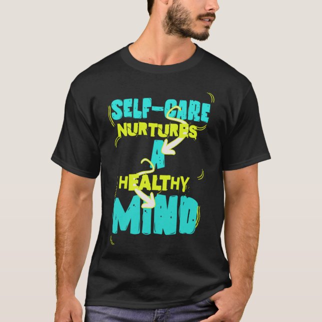 Camiseta Autoatendimento de cabeça saudável (Frente)
