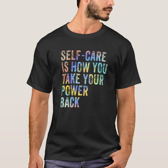 Camiseta Autoatendimento É Como Você Retira O Poder Mental (Frente)