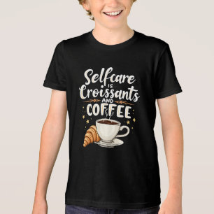 Camiseta Autoatendimento é Croissant e Cafeine Patesry