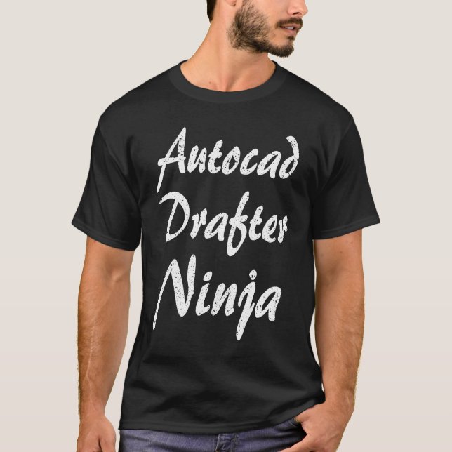Camiseta Autocad Drafter  Job Occupation Work Title (Frente)