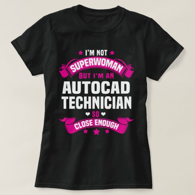Camiseta Autocad Technician (Frente do Design)
