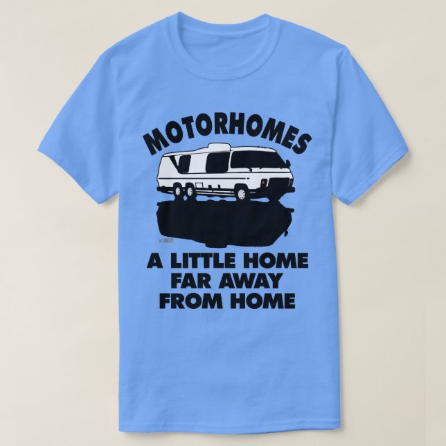 Camiseta Autocaravanas, casinha distante Acampamento (Frente do Design)