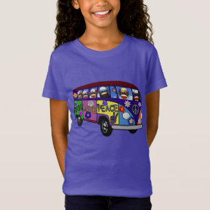 Camiseta Autocarro da Paz do Macaco de Meia