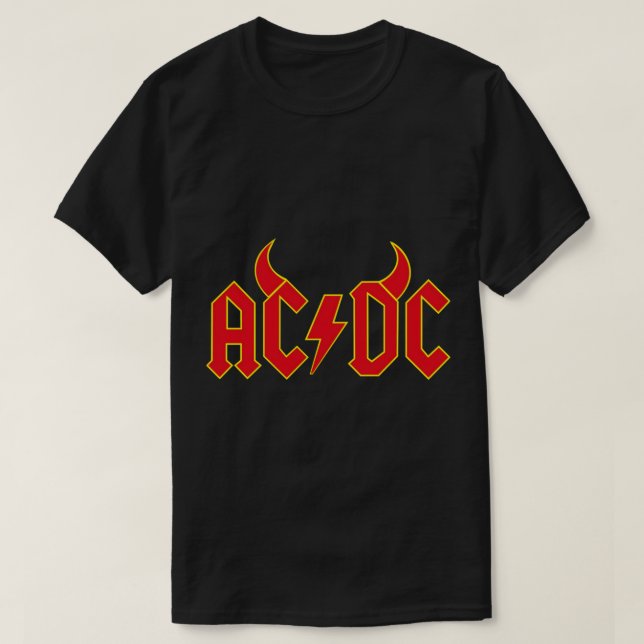 Camiseta Autocolante ACDC (Frente do Design)