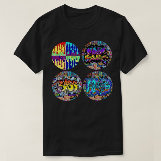 Camiseta autocolante grafite 1 (Frente do Design)