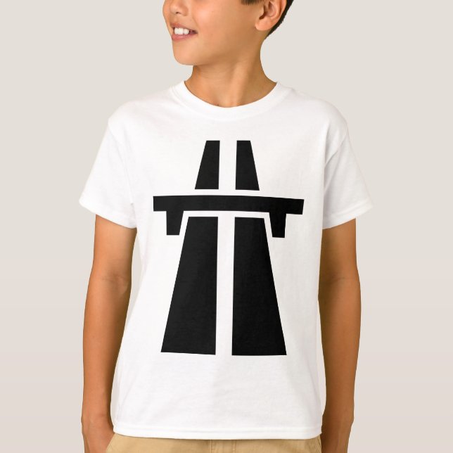 Camiseta Autoestrada, Autobahn - Preto (Frente)