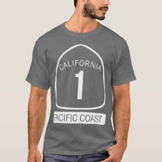 Camiseta Autoestrada da Costa do Pacífico da Califórnia 1