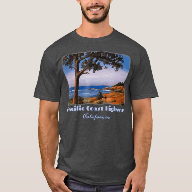 Camiseta Autoestrada da Costa do Pacífico Hwy One Californi (Frente)