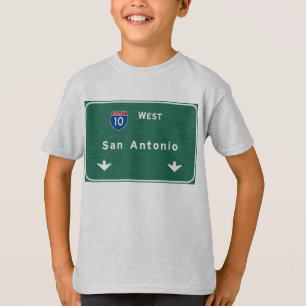 Camiseta Autoestrada da estrada nacional do tx de San