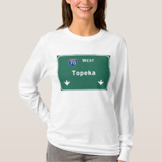 Camiseta Autoestrada da estrada nacional dos ks do Topeka