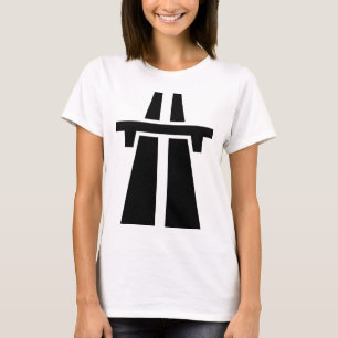 Camiseta Autoestrada, estrada, estrada - preto