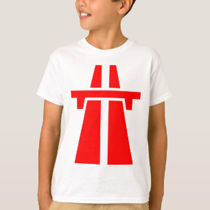 Camiseta Autoestrada, estrada, estrada - vermelho