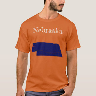 Camiseta Autoestradas do Nebraska [Marinho Azul Design]