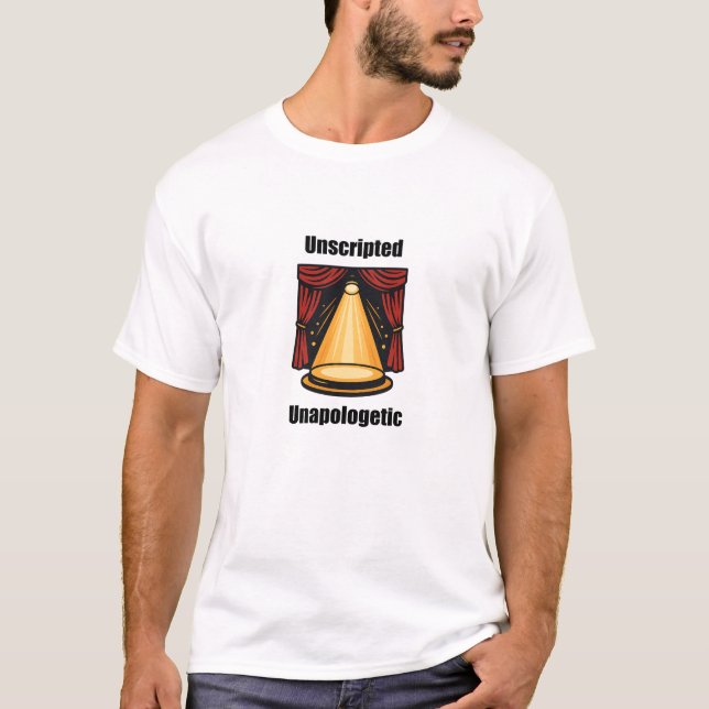 Camiseta Autoexpressão Autêntica Sem Script (Frente)