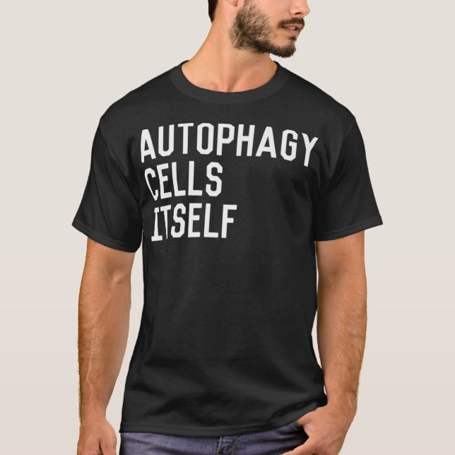 Camiseta AUTOFAGIA CÉLULAS EM SI PRÓPRIAS Festimento Nutriç (Frente)