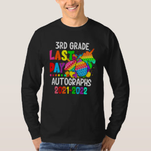 Camiseta Autografas Do Dia Passado Para Crianças Do 3º Ano