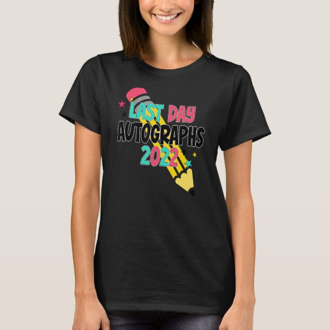 Camiseta Autográficos 2021 2022 de 2022 de professores estu (Frente)