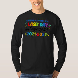 Camiseta Autográficos Do Dia Passado Para Crianças Do Jardi