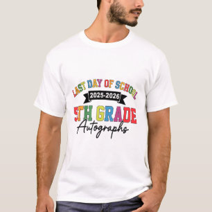 Camiseta Autógrafo do Último Dia de Aula 2025-2026 5º Ano G