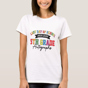Camiseta Autógrafo do Último Dia de Aula 2025-2026 5º Ano G