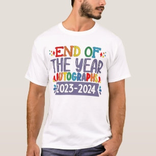 Camiseta Autógrafos de Fim de Ano 2024 Último Dia de Aula