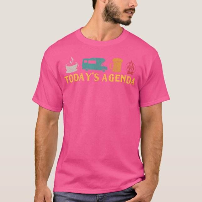 Camiseta Autohome Camp Road Trip Coffee Beer Vintage (Frente)