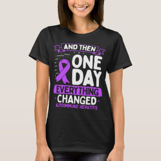 Camiseta Autoimmune Hepatitis Awareness  Warrior Ribbon