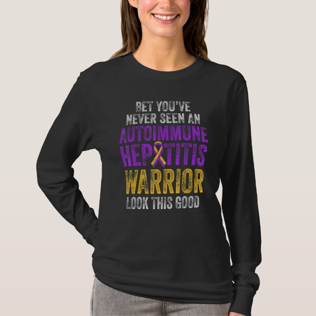 Camiseta Autoimunose Hepatite Sobrevivente 3 (Frente)
