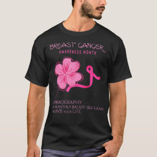 Camiseta Automama de mamografia com consciência do Cancer